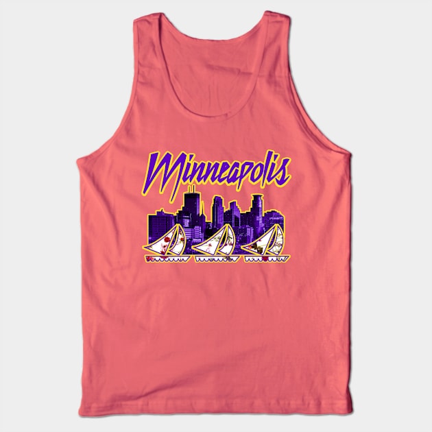 Minneapolis Purple City Tank Top by nickbuccelli